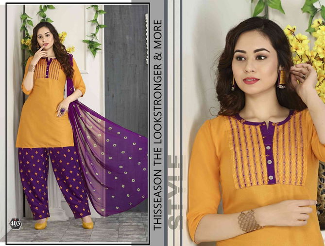 Riyaa Retro 2 Rayon Printed Daily Wear Ready Made Suit Collection